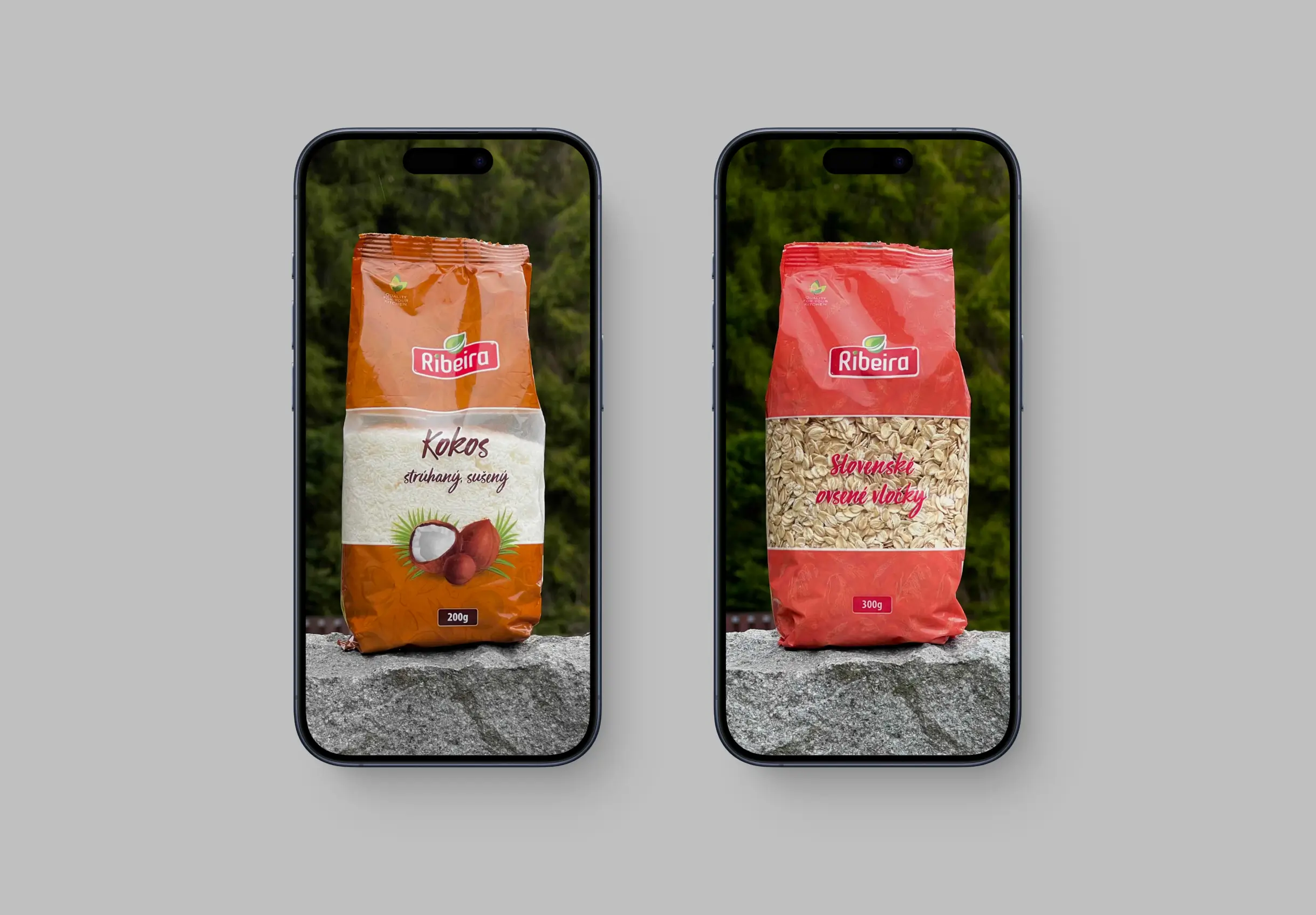 Ribeira product design mockup.